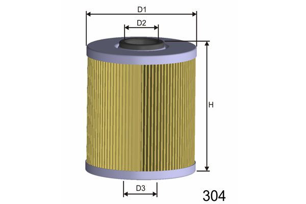 MISFAT Топливный фильтр F604