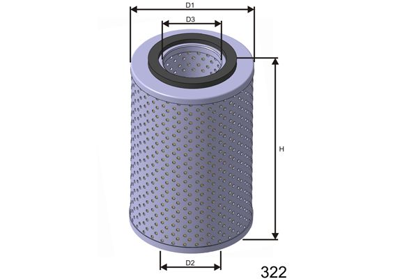 MISFAT Degvielas filtrs F654