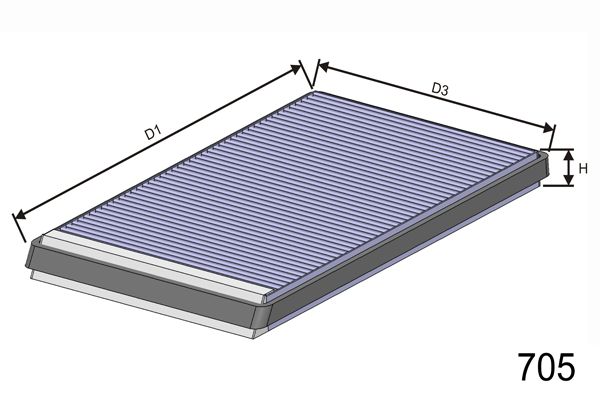 MISFAT Filtrs, Salona telpas gaiss HB116