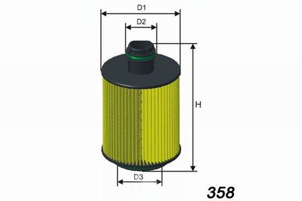 MISFAT Масляный фильтр L061