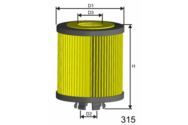 MISFAT Eļļas filtrs L112