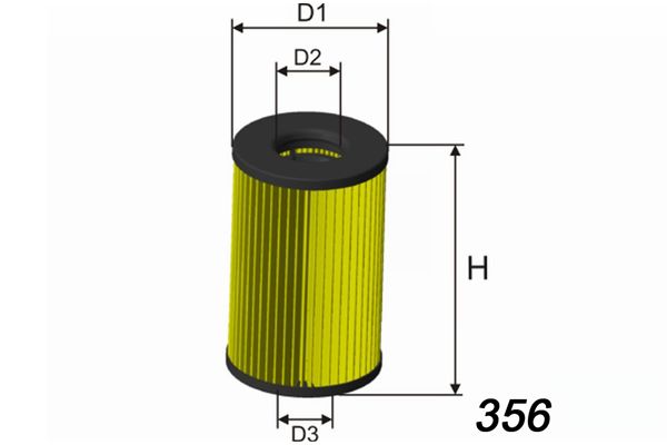 MISFAT Eļļas filtrs L120