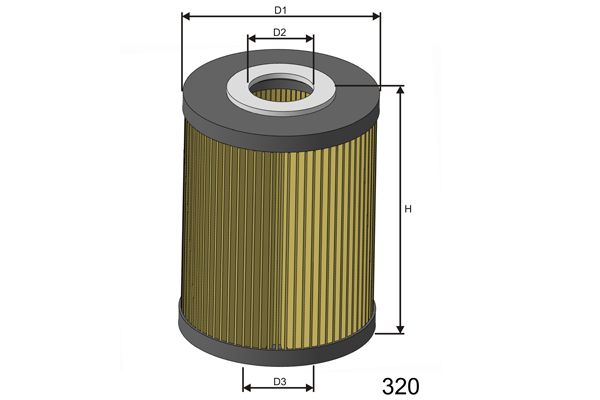 MISFAT Eļļas filtrs L140