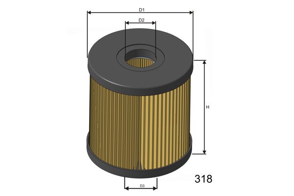MISFAT Eļļas filtrs L141