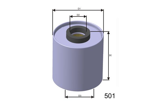MISFAT Топливный фильтр M318
