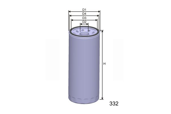 MISFAT Топливный фильтр M342