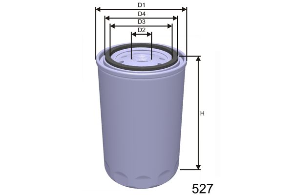 MISFAT Degvielas filtrs M349