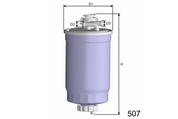 MISFAT Топливный фильтр M365A