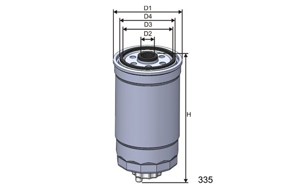 MISFAT Degvielas filtrs M414