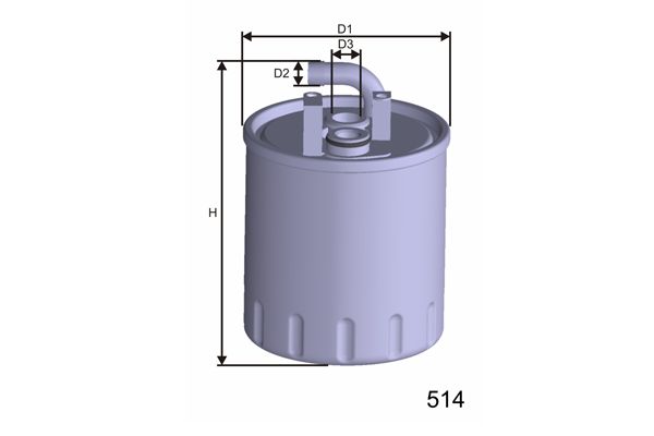 MISFAT Degvielas filtrs M416