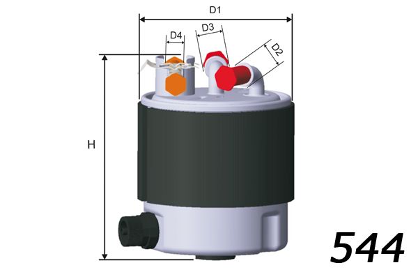 MISFAT Degvielas filtrs M505