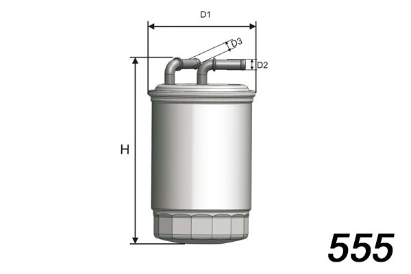 MISFAT Топливный фильтр M618