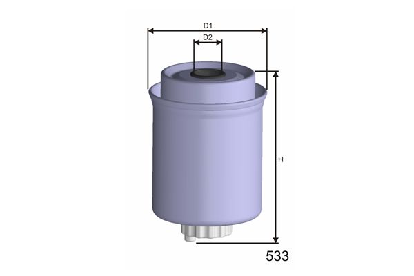MISFAT Degvielas filtrs M623