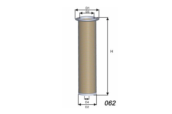 MISFAT Sekundārā gaisa filtrs R016