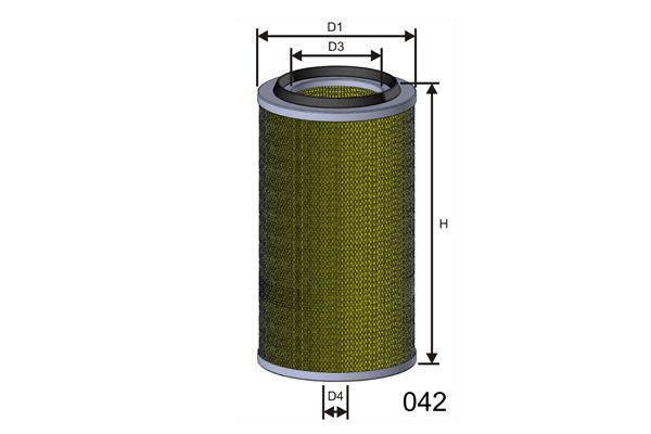 MISFAT Gaisa filtrs R025