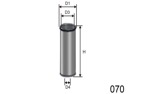 MISFAT Sekundārā gaisa filtrs R055