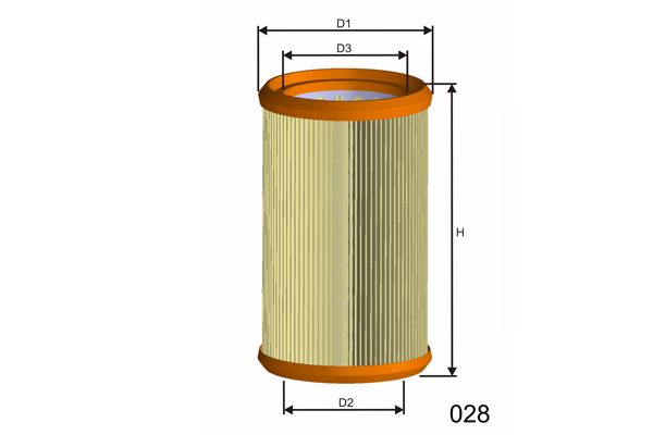 MISFAT Gaisa filtrs R257