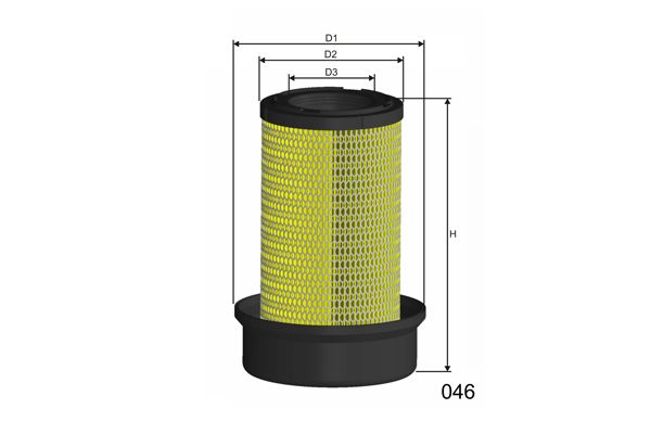 MISFAT Gaisa filtrs R345