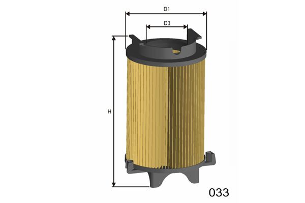 MISFAT Gaisa filtrs R433