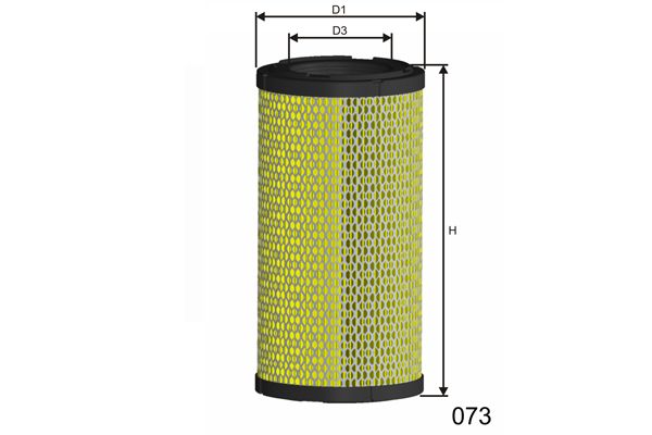 MISFAT Sekundārā gaisa filtrs R535