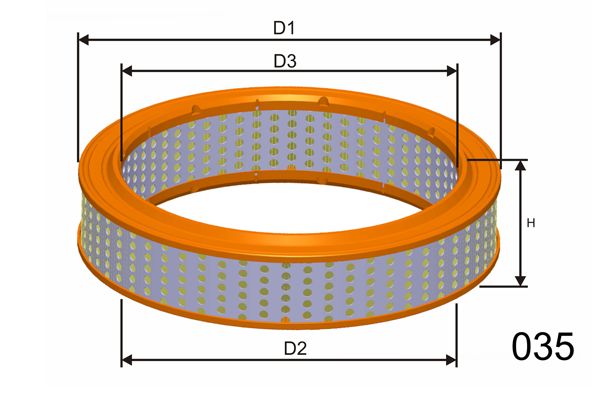 MISFAT Воздушный фильтр R736A