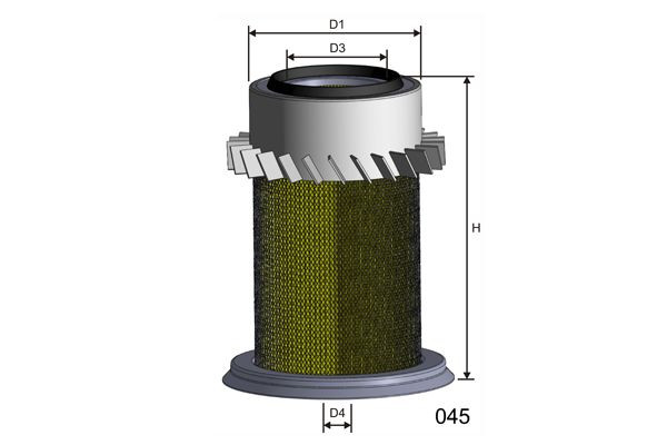 MISFAT Gaisa filtrs R862