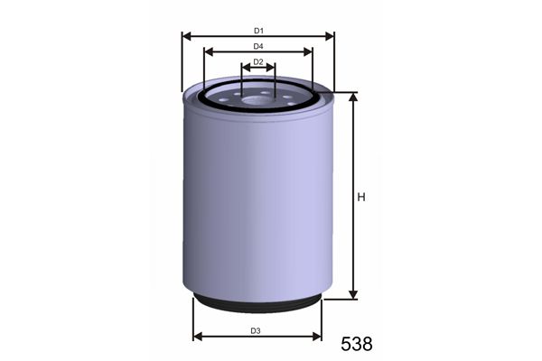 MISFAT Топливный фильтр WS001
