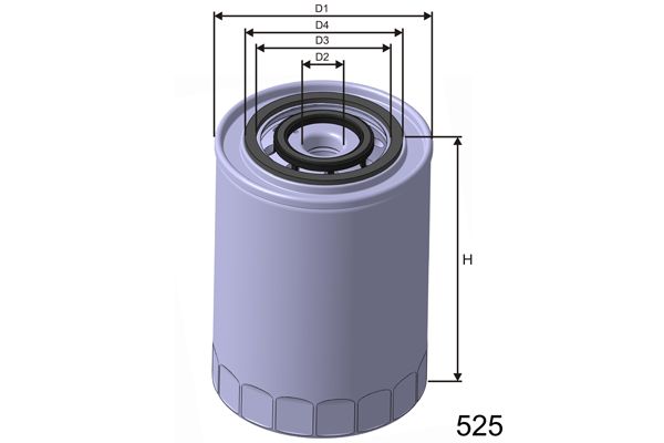 MISFAT Масляный фильтр Z303