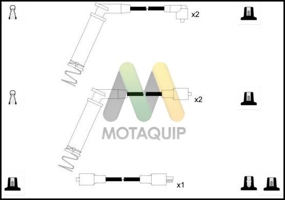 MOTAQUIP Комплект проводов зажигания LDRL1004