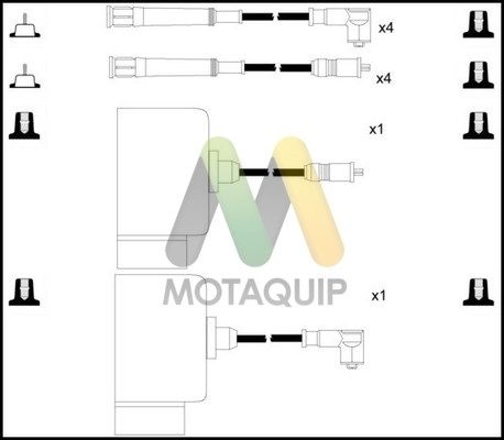 MOTAQUIP Комплект проводов зажигания LDRL1007