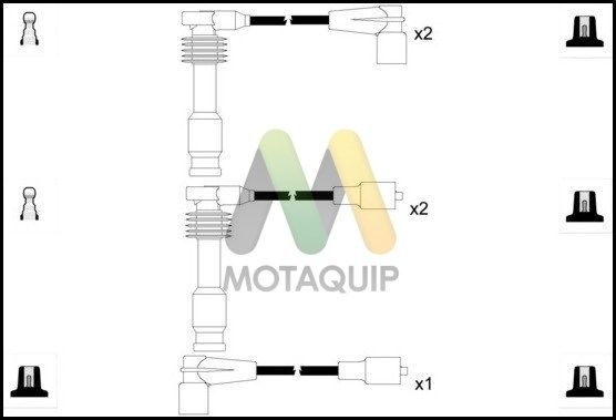 MOTAQUIP Комплект проводов зажигания LDRL1027