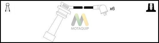 MOTAQUIP Комплект проводов зажигания LDRL1089