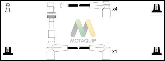 MOTAQUIP Комплект проводов зажигания LDRL1095
