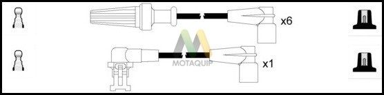 MOTAQUIP Комплект проводов зажигания LDRL1102