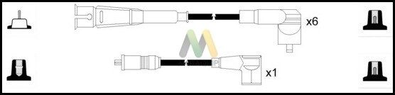 MOTAQUIP Комплект проводов зажигания LDRL1115