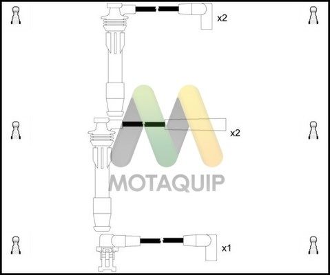 MOTAQUIP Комплект проводов зажигания LDRL1167