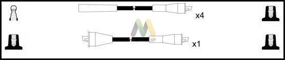 MOTAQUIP Комплект проводов зажигания LDRL1211