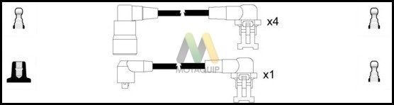 MOTAQUIP Augstsprieguma vadu komplekts LDRL1212