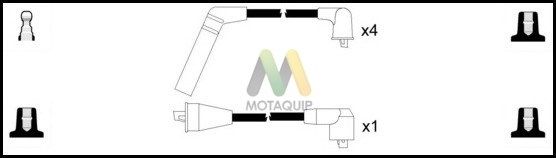 MOTAQUIP Комплект проводов зажигания LDRL1216