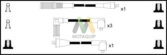 MOTAQUIP Augstsprieguma vadu komplekts LDRL1218