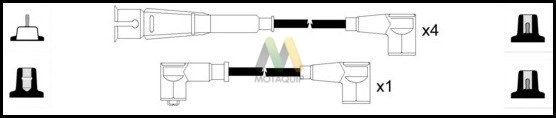 MOTAQUIP Augstsprieguma vadu komplekts LDRL1233