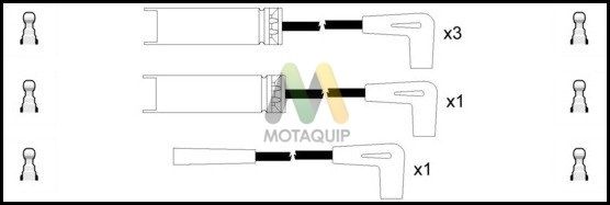 MOTAQUIP Комплект проводов зажигания LDRL1237
