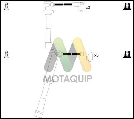 MOTAQUIP Комплект проводов зажигания LDRL1251