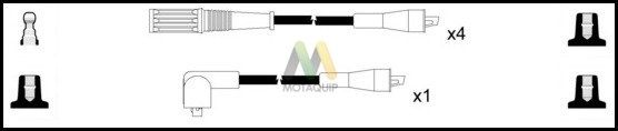 MOTAQUIP Augstsprieguma vadu komplekts LDRL1263