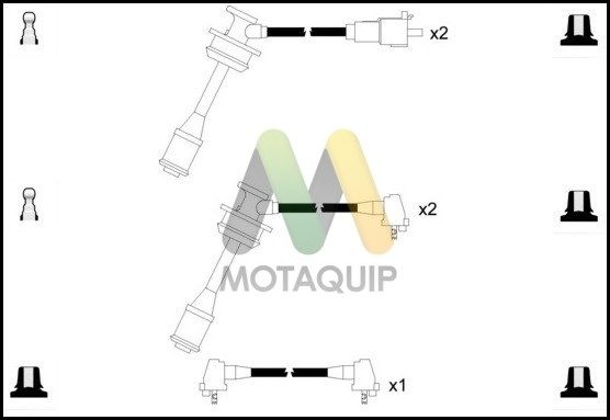 MOTAQUIP Augstsprieguma vadu komplekts LDRL1280