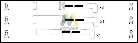 MOTAQUIP Augstsprieguma vadu komplekts LDRL1320