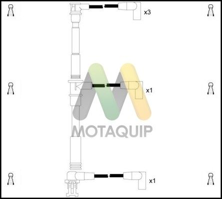 MOTAQUIP Комплект проводов зажигания LDRL1341