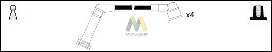 MOTAQUIP Комплект проводов зажигания LDRL1385