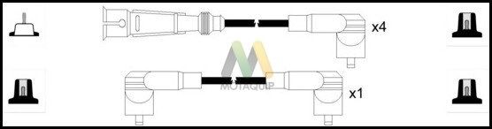 MOTAQUIP Augstsprieguma vadu komplekts LDRL1395