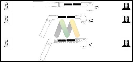 MOTAQUIP Augstsprieguma vadu komplekts LDRL1539